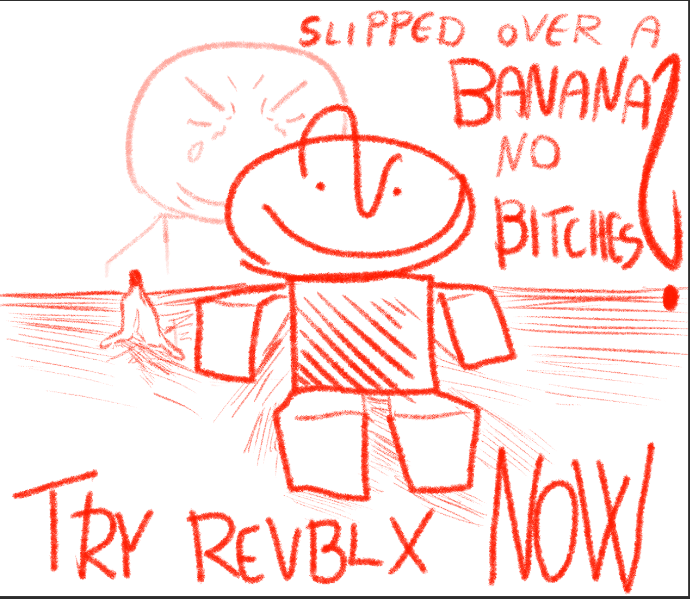 REVBLX red sketch fanart by KAPE